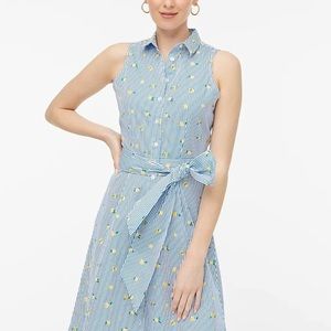 J. Crew Factory | NWOT Lemon Tie-Waist Shirtdress